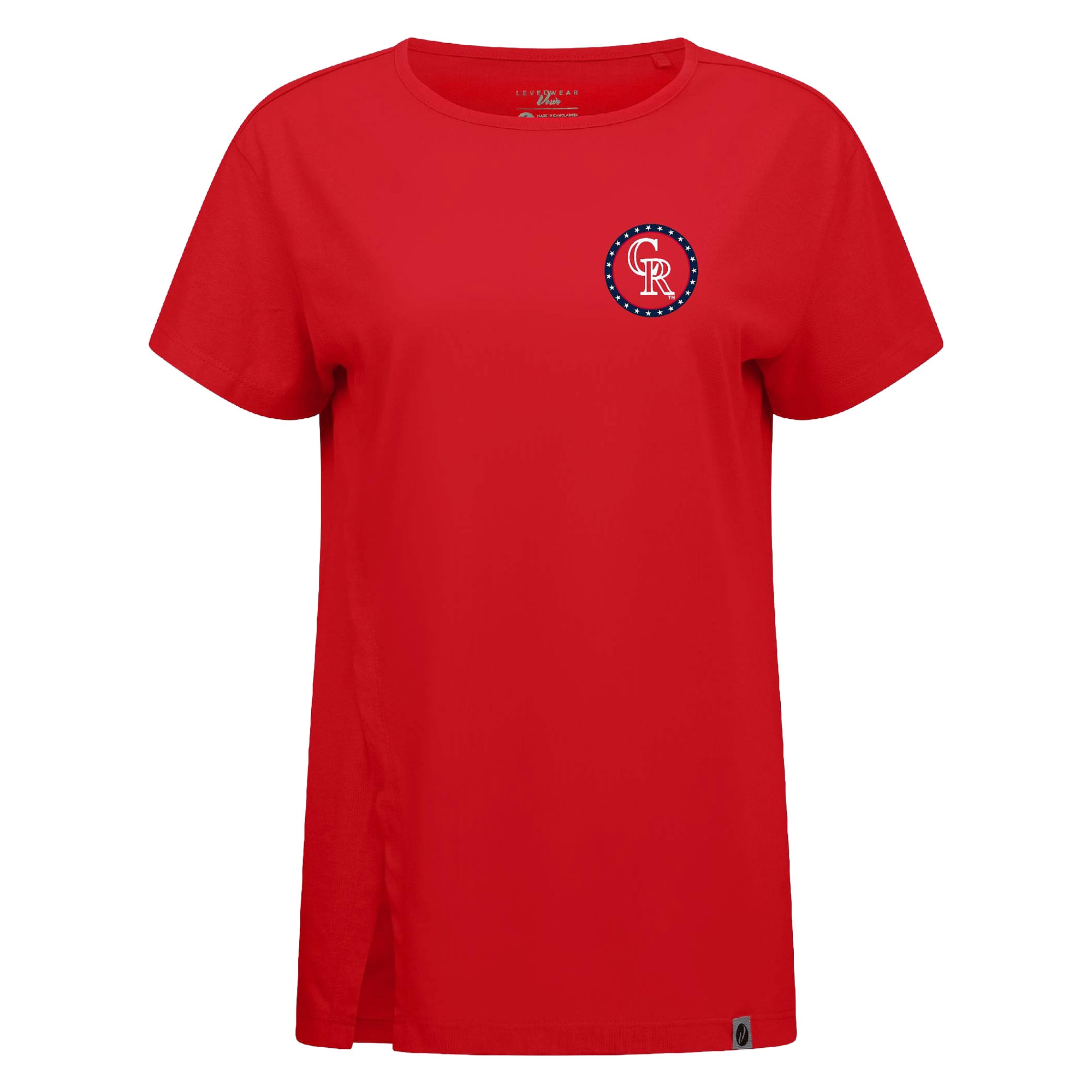T-shirt Levelwear rouge Colorado Rockies Independence Day Influx Constellation pour femmes