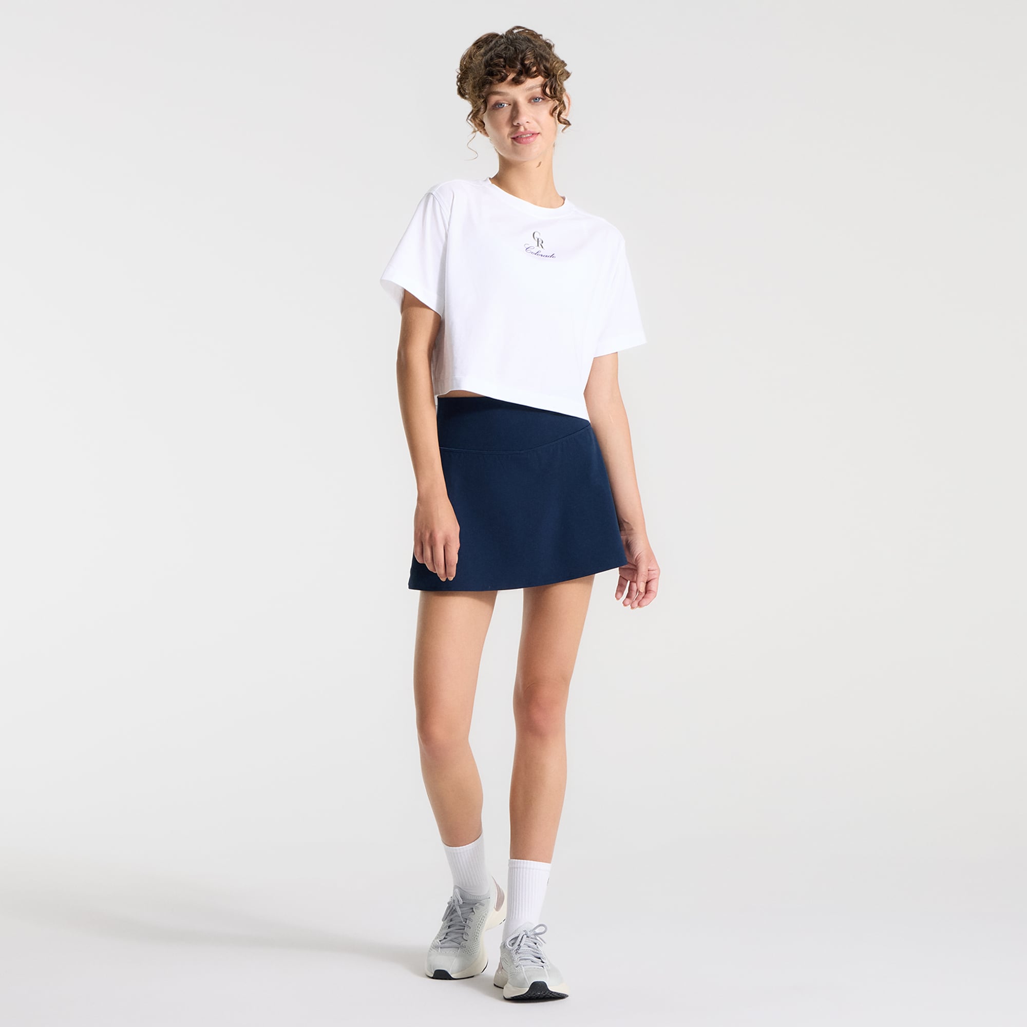 T-shirt court en coton biologique blanc Colorado Rockies All Yours de lululemon pour femme