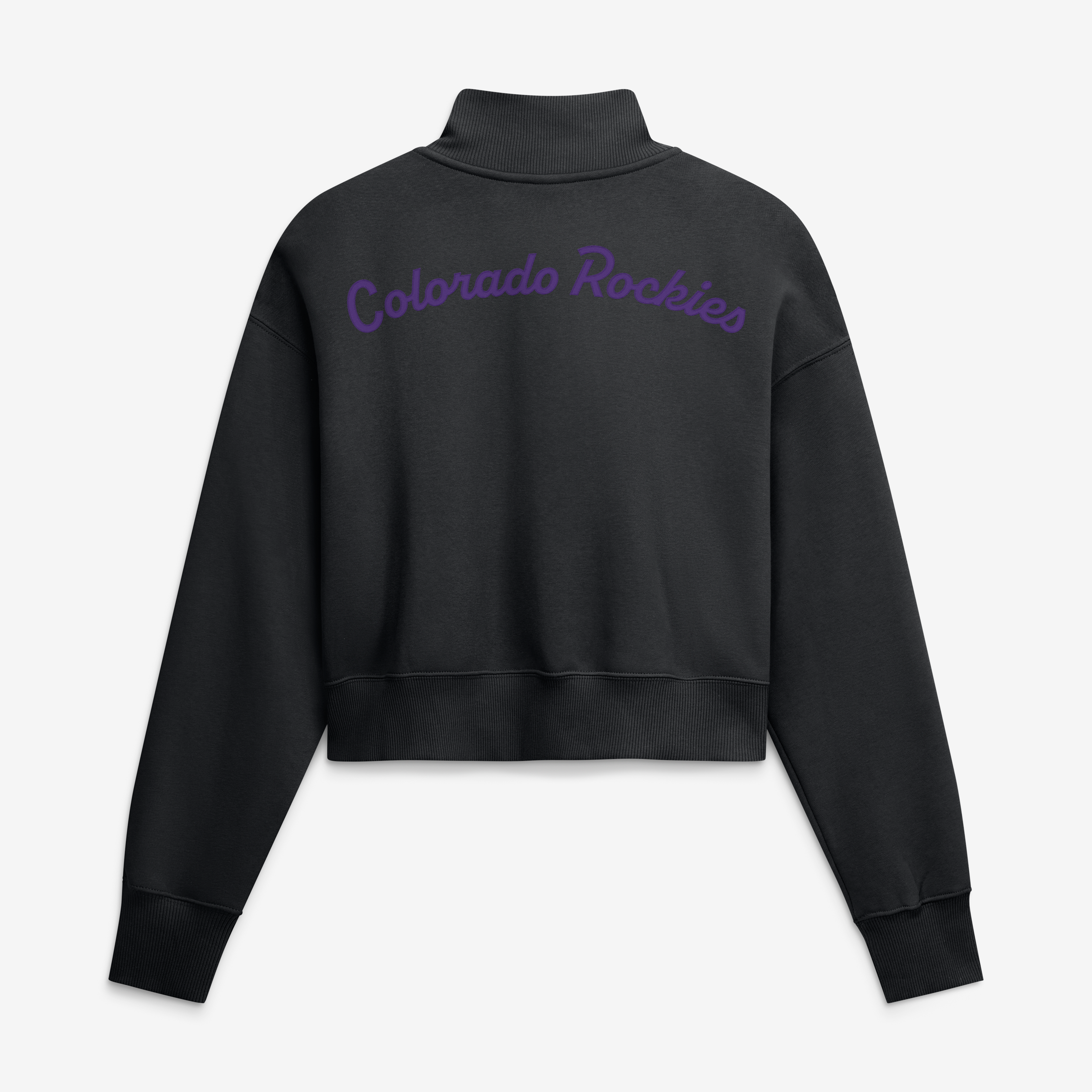 Sweat-shirt à demi-zip en polaire Nike Colorado Rockies Primetime Phoenix noir pour femme