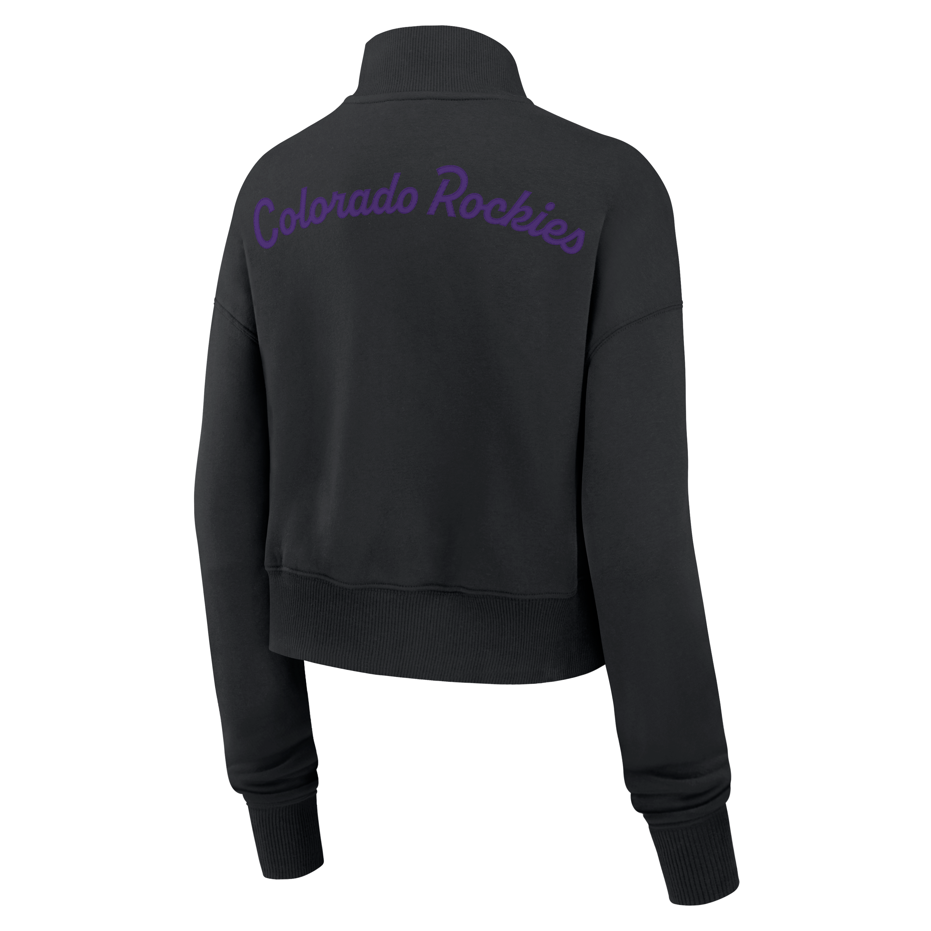 Sweat-shirt à demi-zip en polaire Nike Colorado Rockies Primetime Phoenix noir pour femme