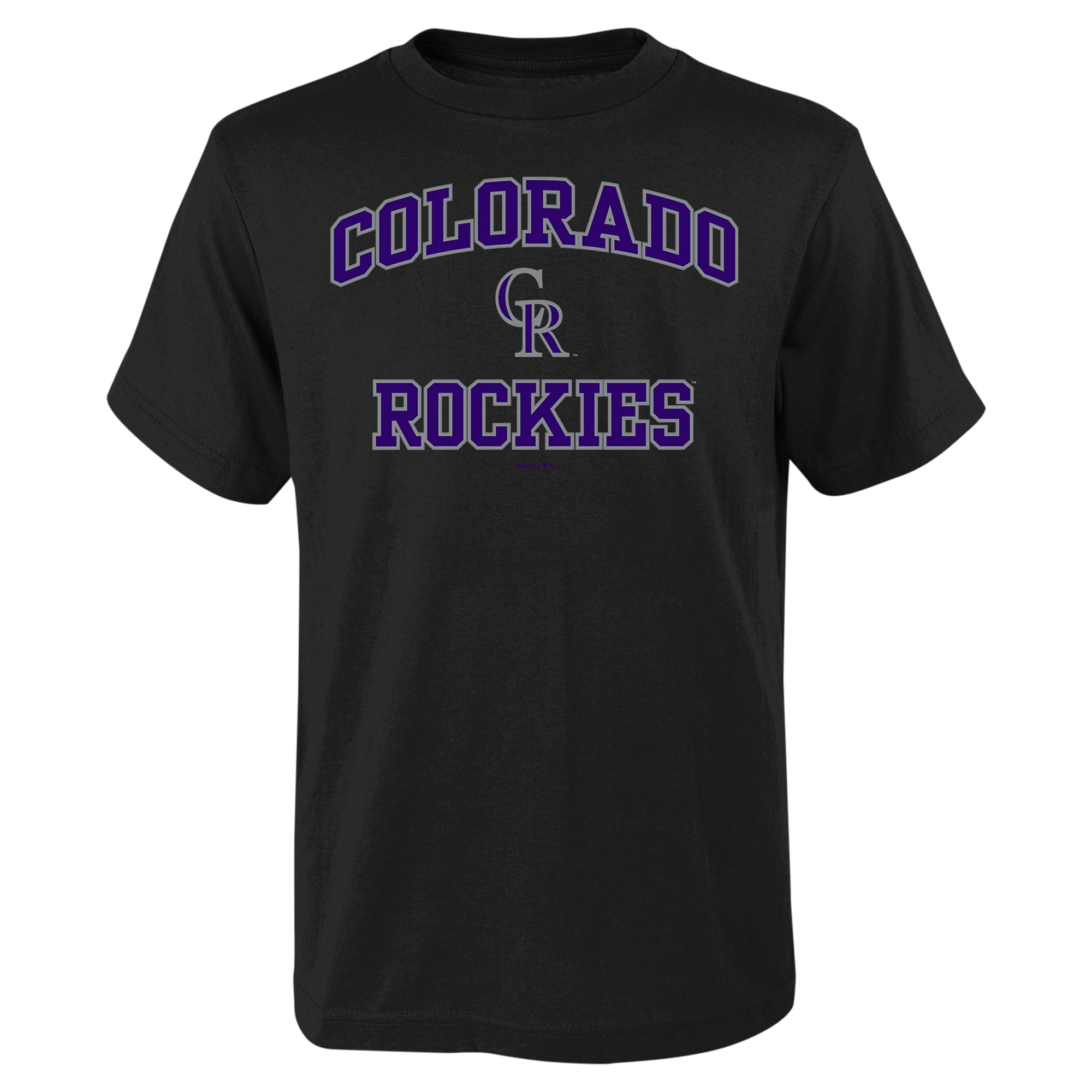 T-shirt noir Heart & Soul des Rockies du Colorado pour jeunes