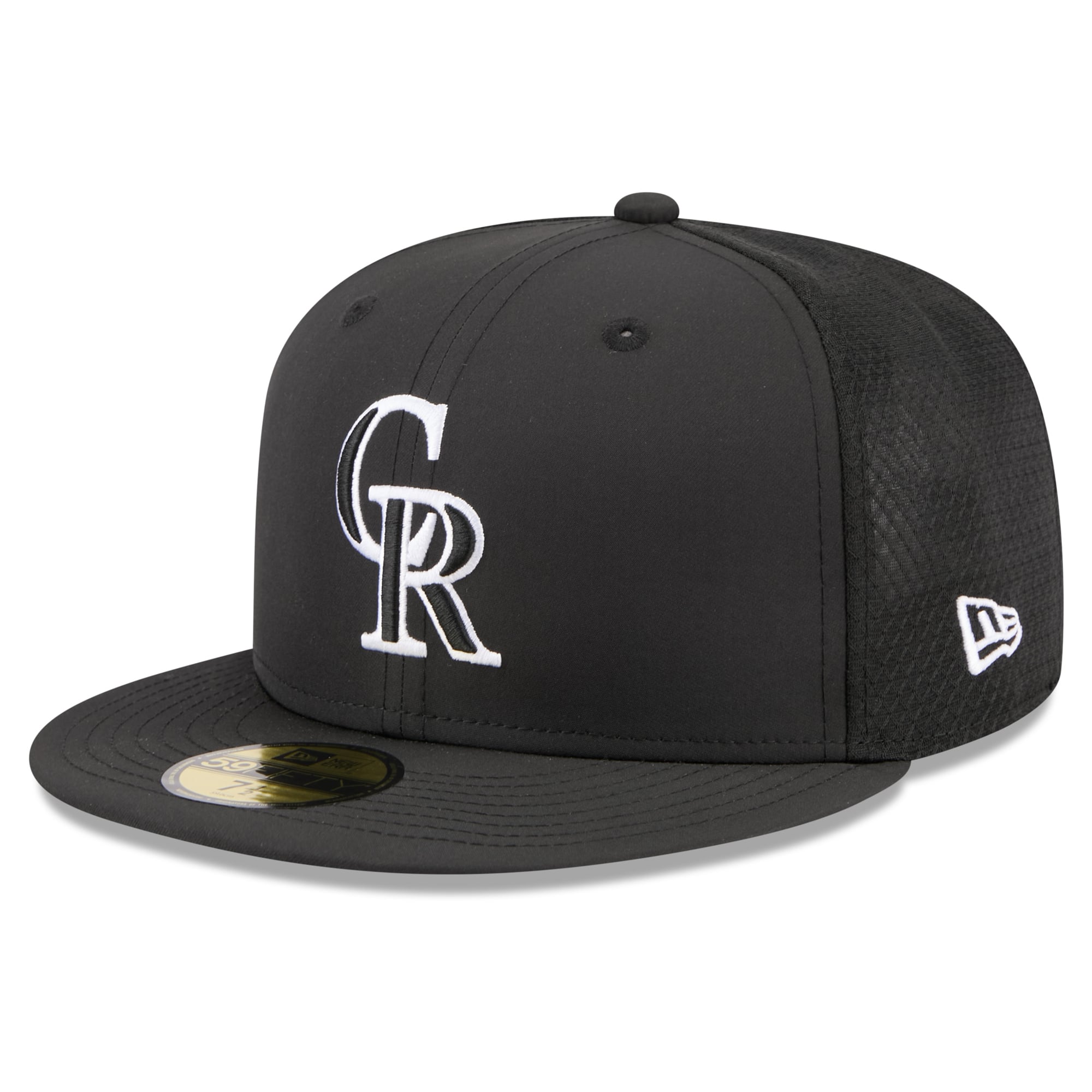 Casquette ajustée New Era noire Colorado Rockies pour jeunes, modèle 59FIFTY.