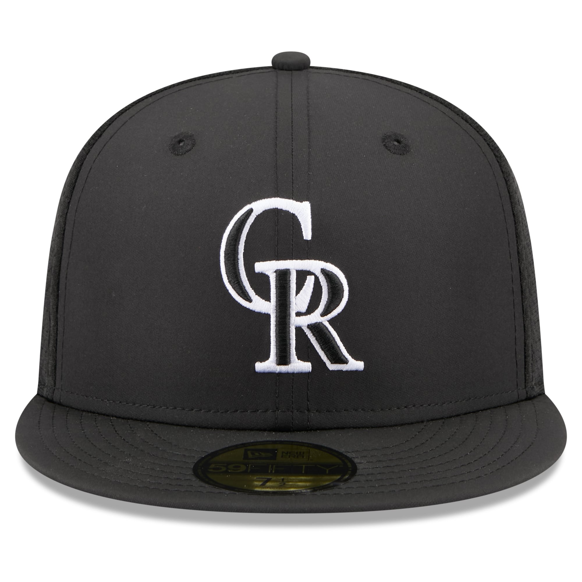 Casquette ajustée New Era noire Colorado Rockies pour jeunes, modèle 59FIFTY.