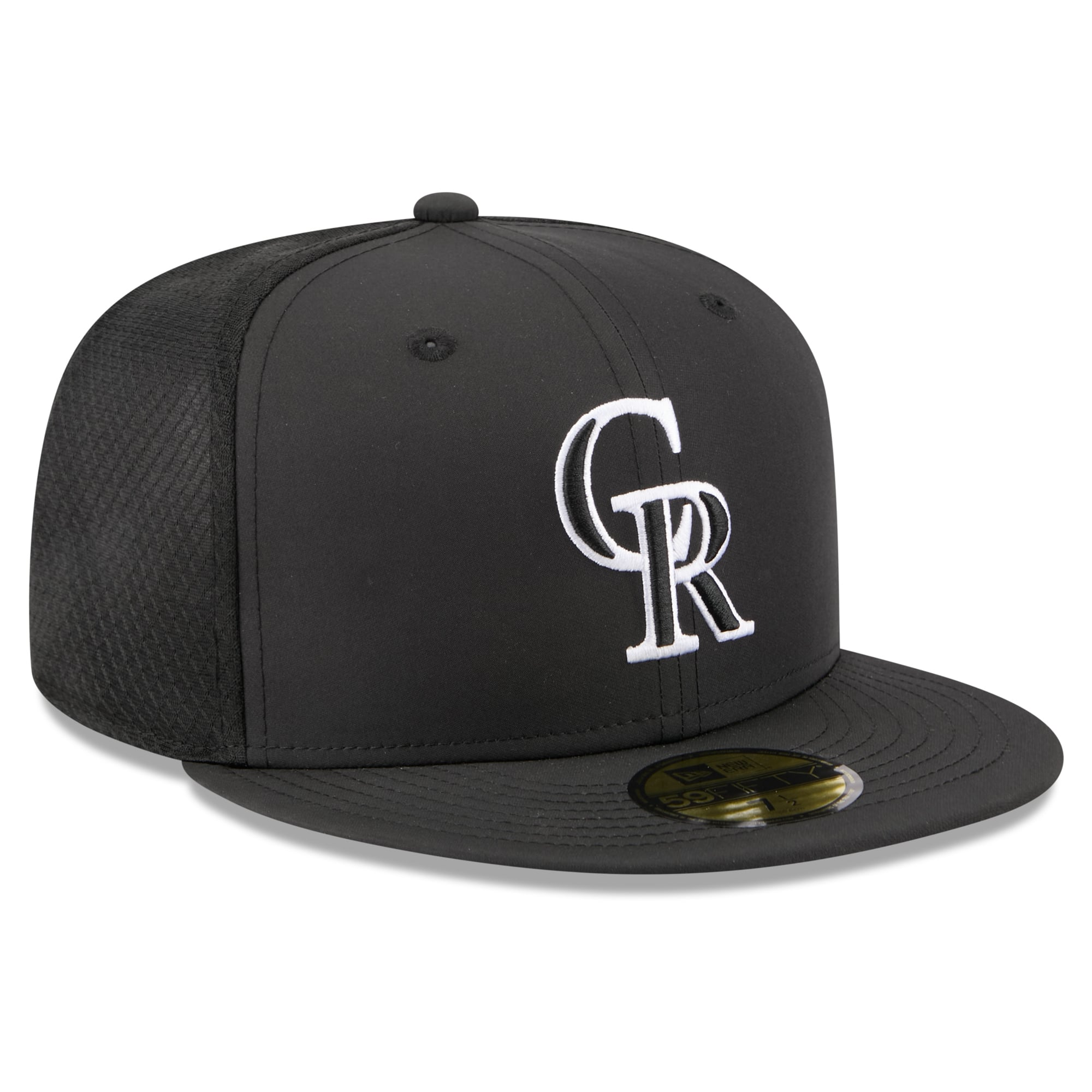 Casquette ajustée New Era noire Colorado Rockies pour jeunes, modèle 59FIFTY.