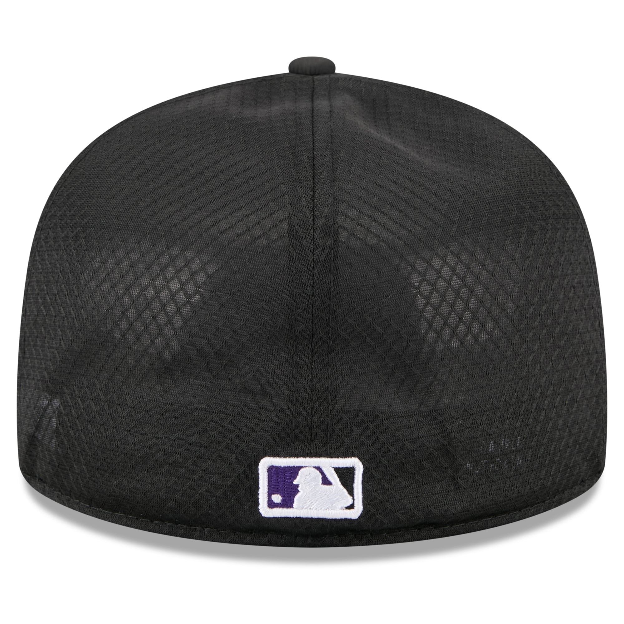 Casquette ajustée New Era noire Colorado Rockies pour jeunes, modèle 59FIFTY.