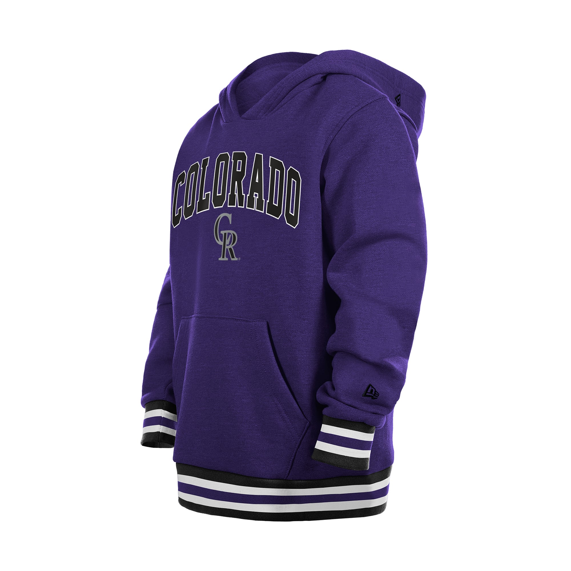 Sweat à capuche New Era violet Colorado Rockies pour jeunes