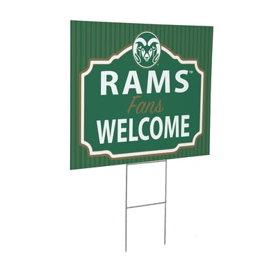 Colorado State Rams 18" x 24" Fans Welcome Outdoor Yard Sign