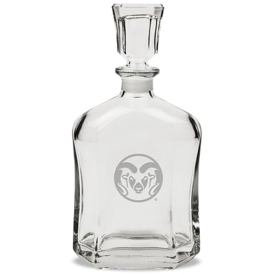 Colorado State Rams 23.75oz. Crystal Whiskey Decanter