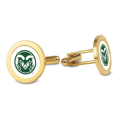 Colorado State Rams Cufflinks - Gold
