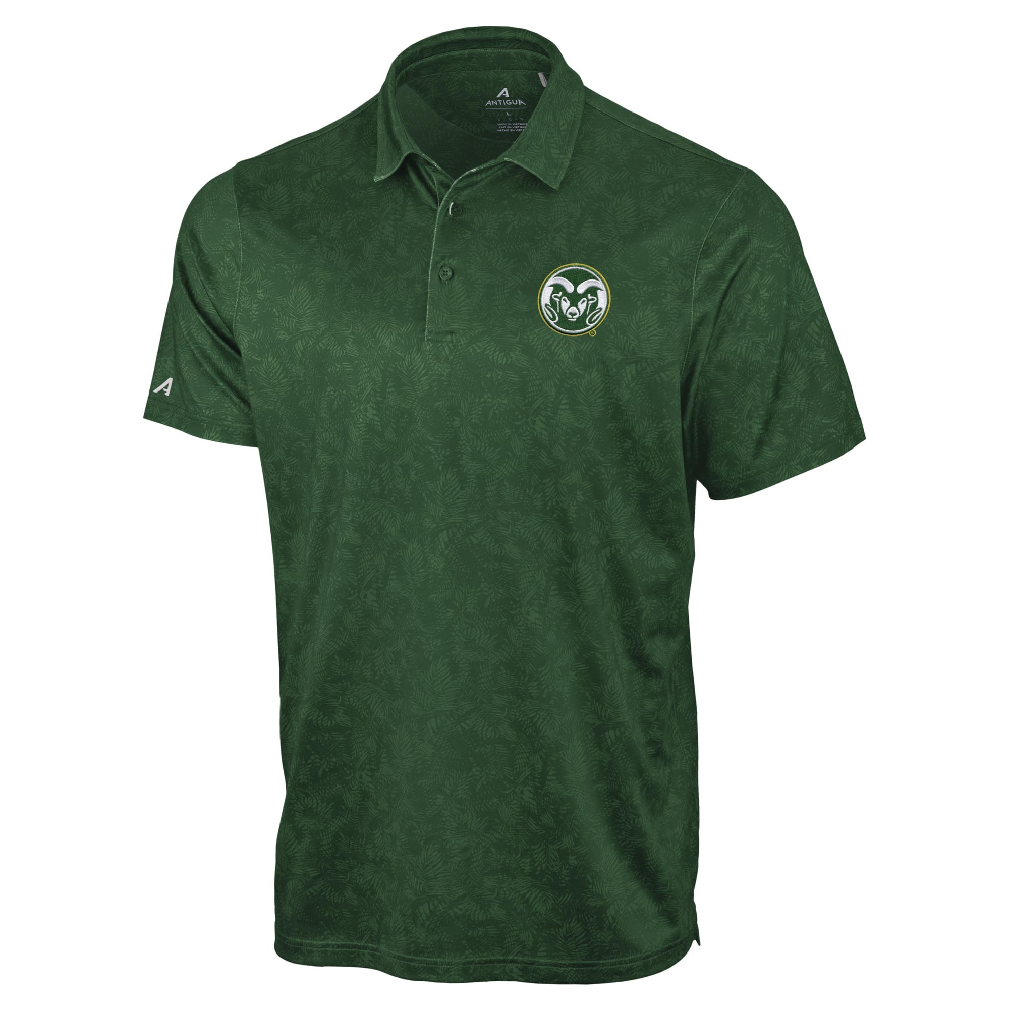 Polo Lush vert Antigua pour homme, Colorado State Rams