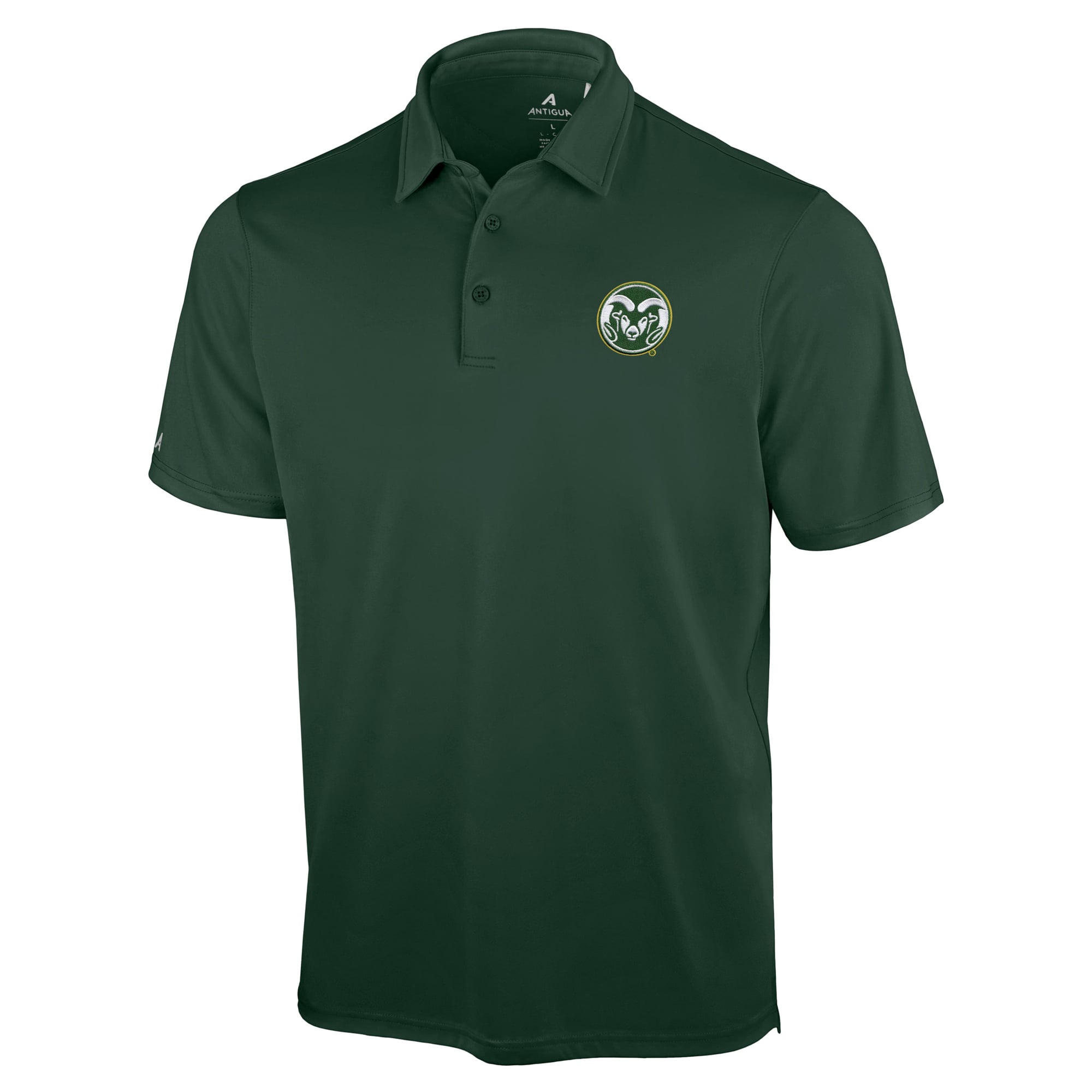 Polo Antigua vert pour homme, Colorado State Rams, modèle Unshakable Solid.
