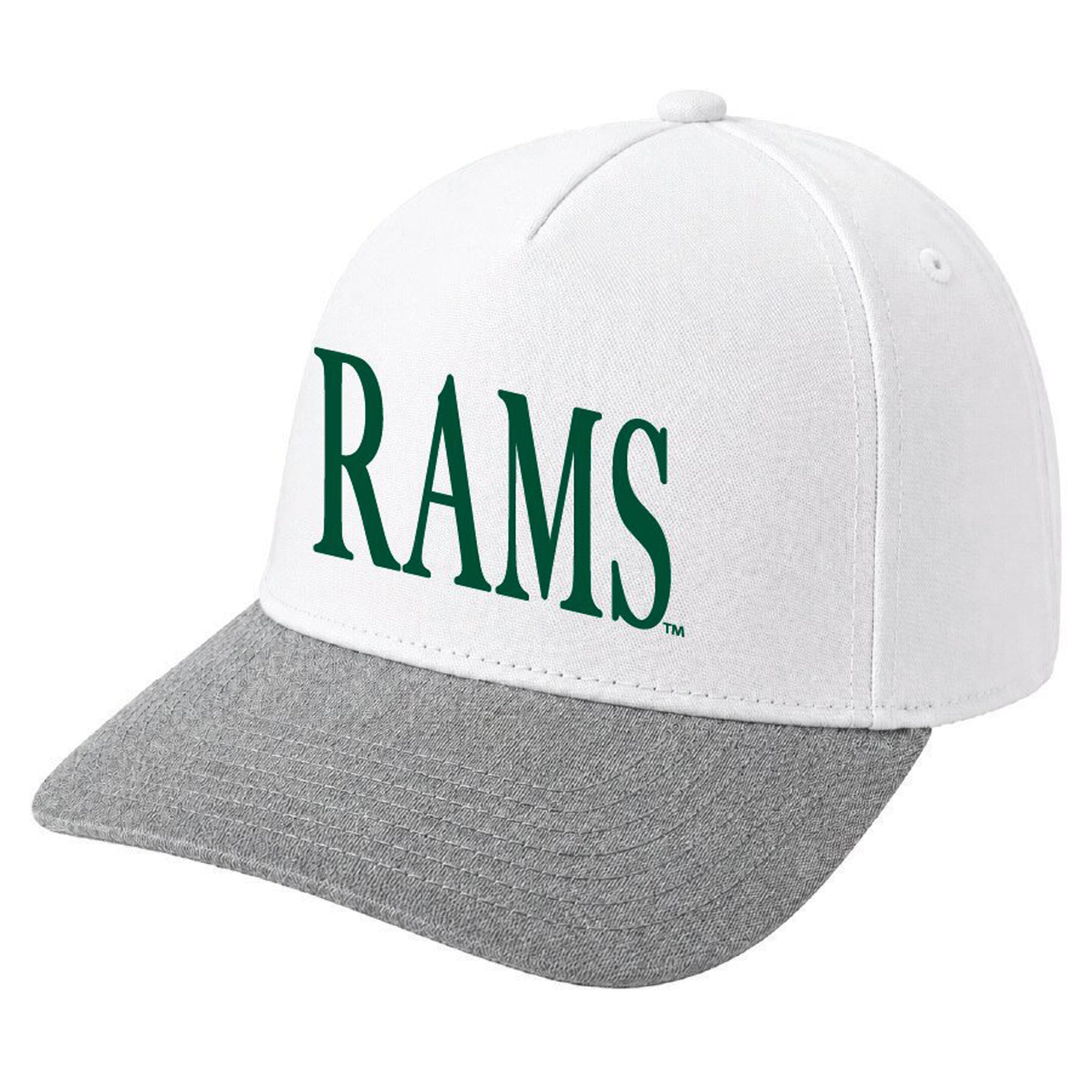 Casquette unisexe Under Armour blanche Colorado State Rams Blitzing Accent Iso-Chill Stretch Fit