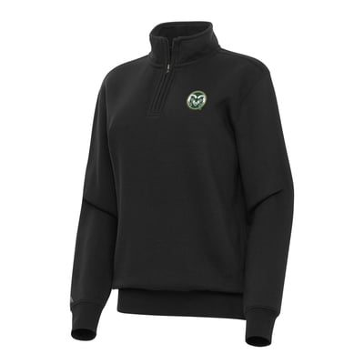 Colorado State Rams Antigua Women's Victory Quarter-Zip Sweatshirt - Black