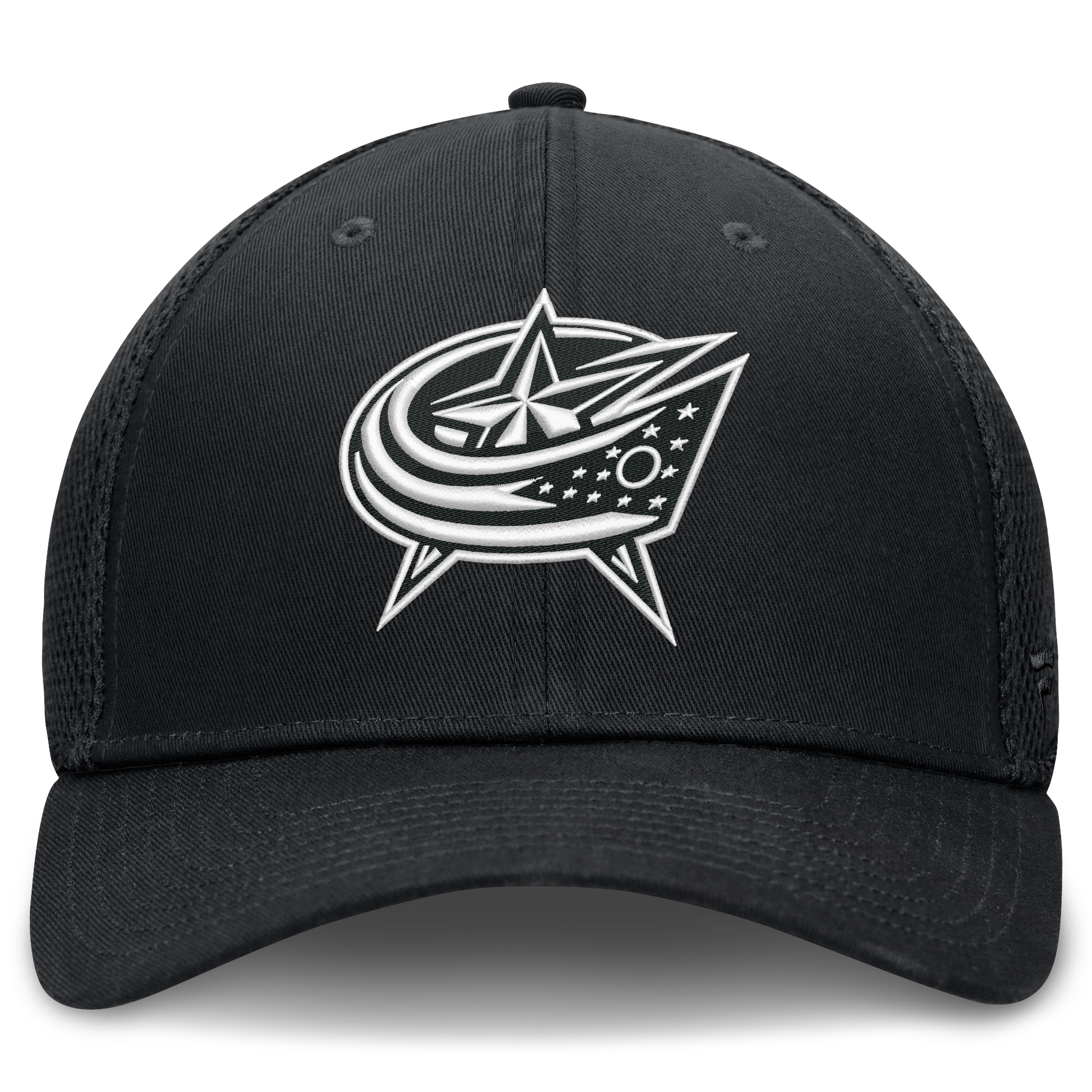 Men's Fanatics  Black Columbus Blue Jackets Tonal Meshback Stretch Hat