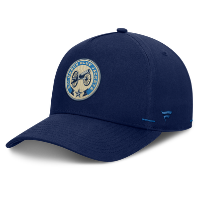Men's Columbus Blue Jackets Fanatics Navy Alternate Authentic Pro Rink A-Frame Adjustable Hat