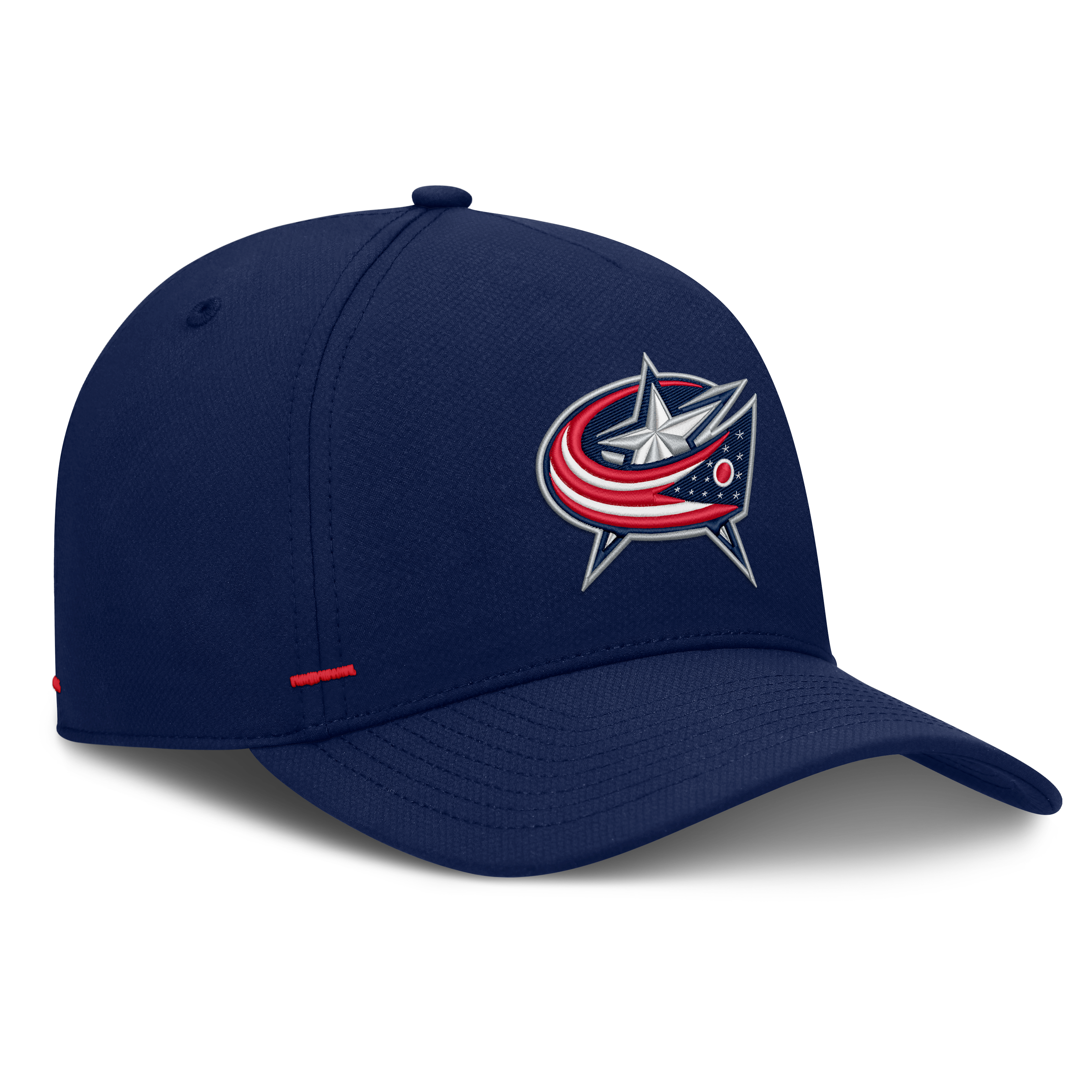 Men's Fanatics Navy Columbus Blue Jackets Authentic Pro Rink Bar Tacks A-Frame Adjustable Hat