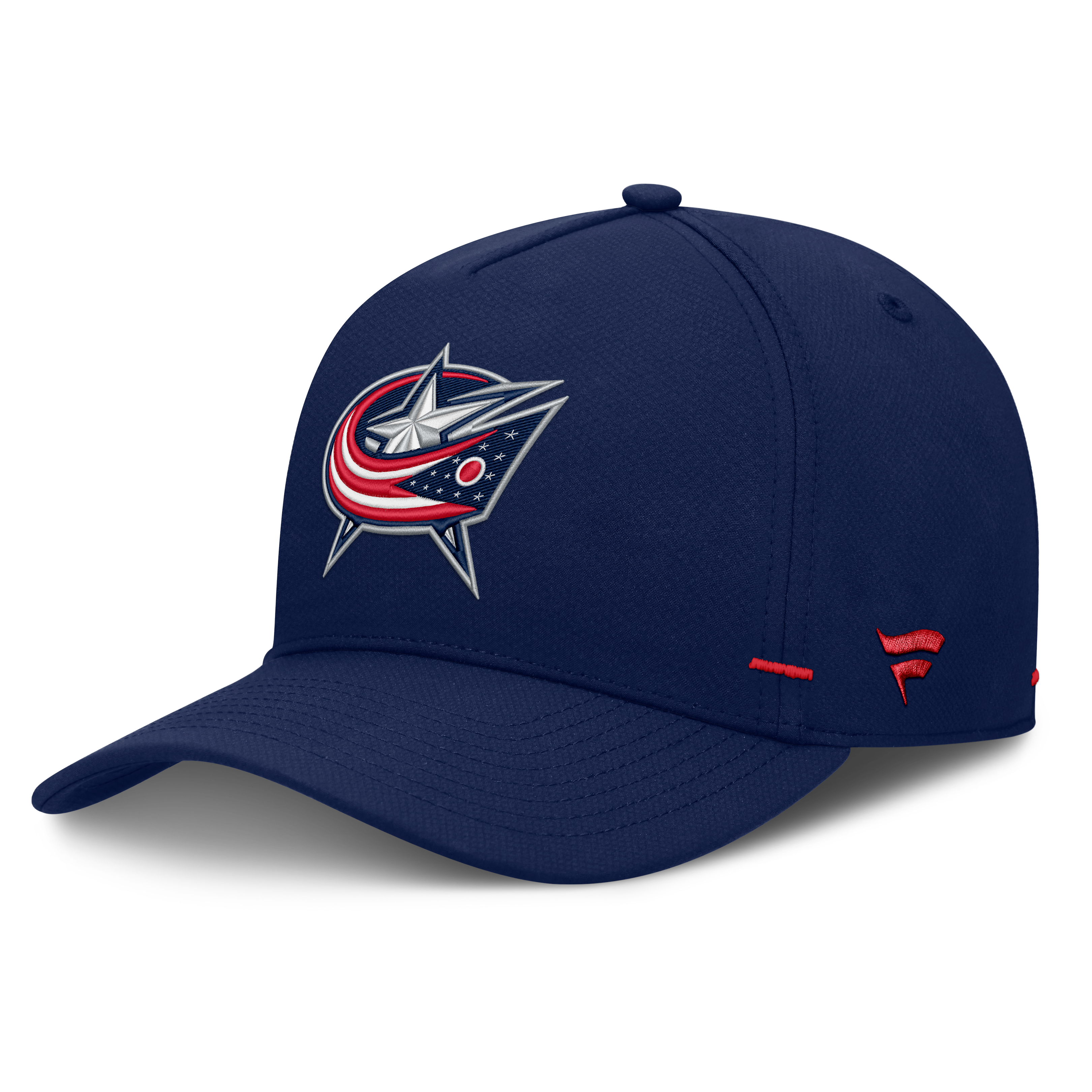 Men's Fanatics Navy Columbus Blue Jackets Authentic Pro Rink Bar Tacks A-Frame Adjustable Hat