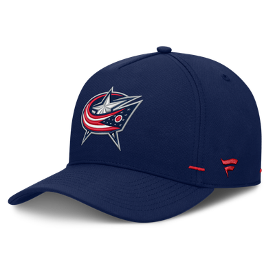 Men's Columbus Blue Jackets Fanatics Navy Authentic Pro Rink Bar Tacks A-Frame Adjustable Hat