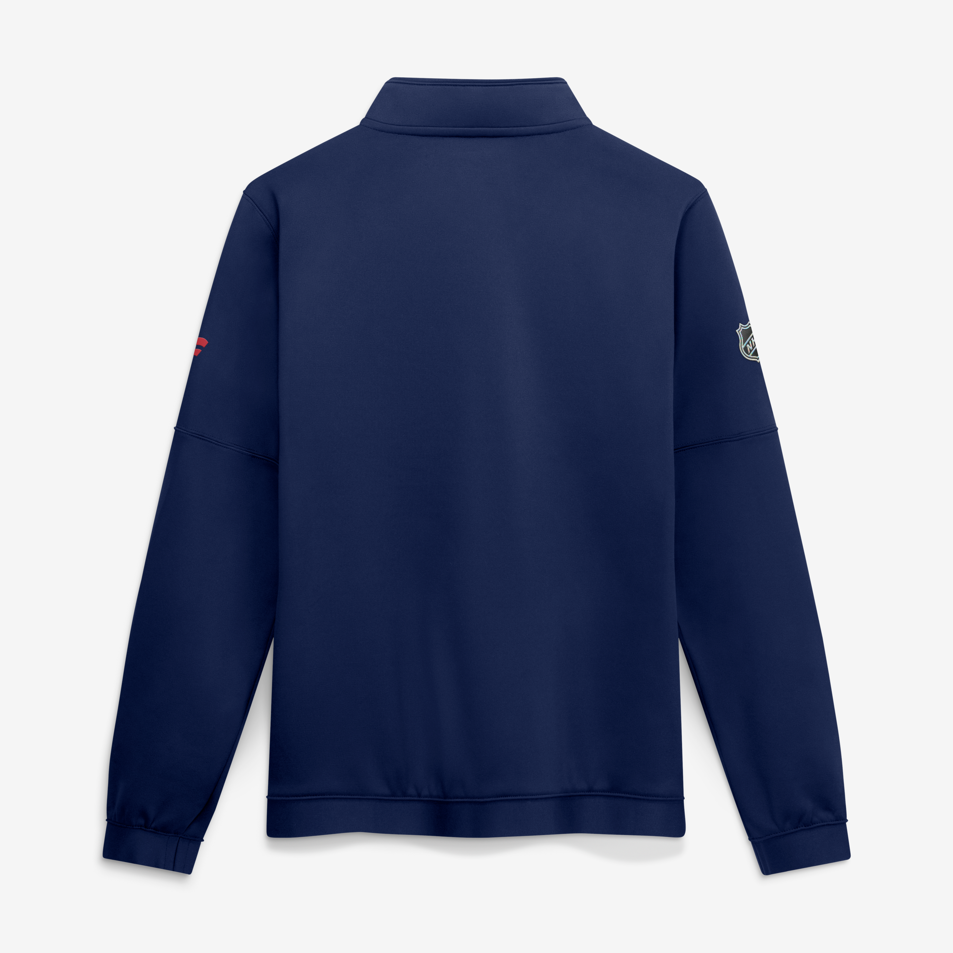 Pull-over polaire à quart de zip Fanatics Navy Columbus Blue Jackets Authentic Pro Rink pour homme