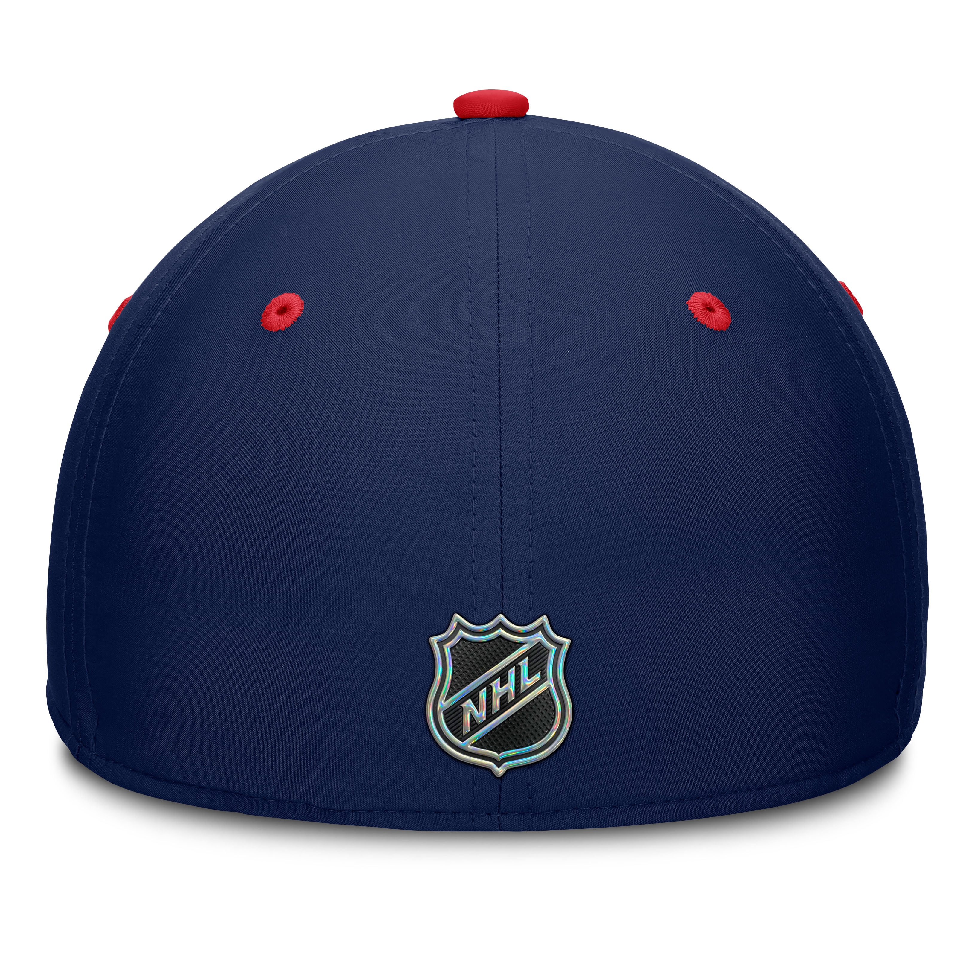 Men's Fanatics Navy/Red Columbus Blue Jackets Authentic Pro Rink Stretch Hat