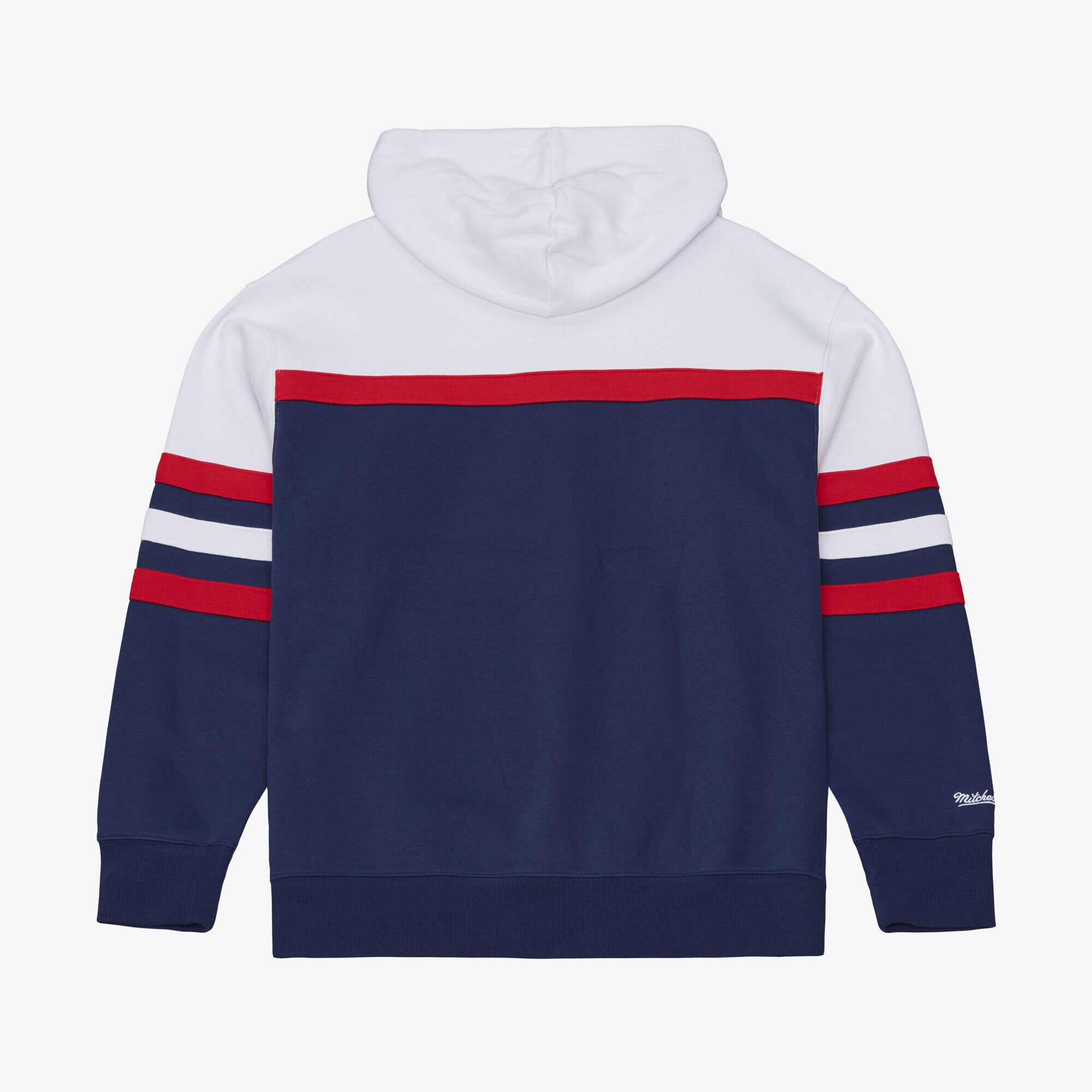 Men's Mitchell & Ness Navy Columbus Blue Jackets Head Coach Hoodie