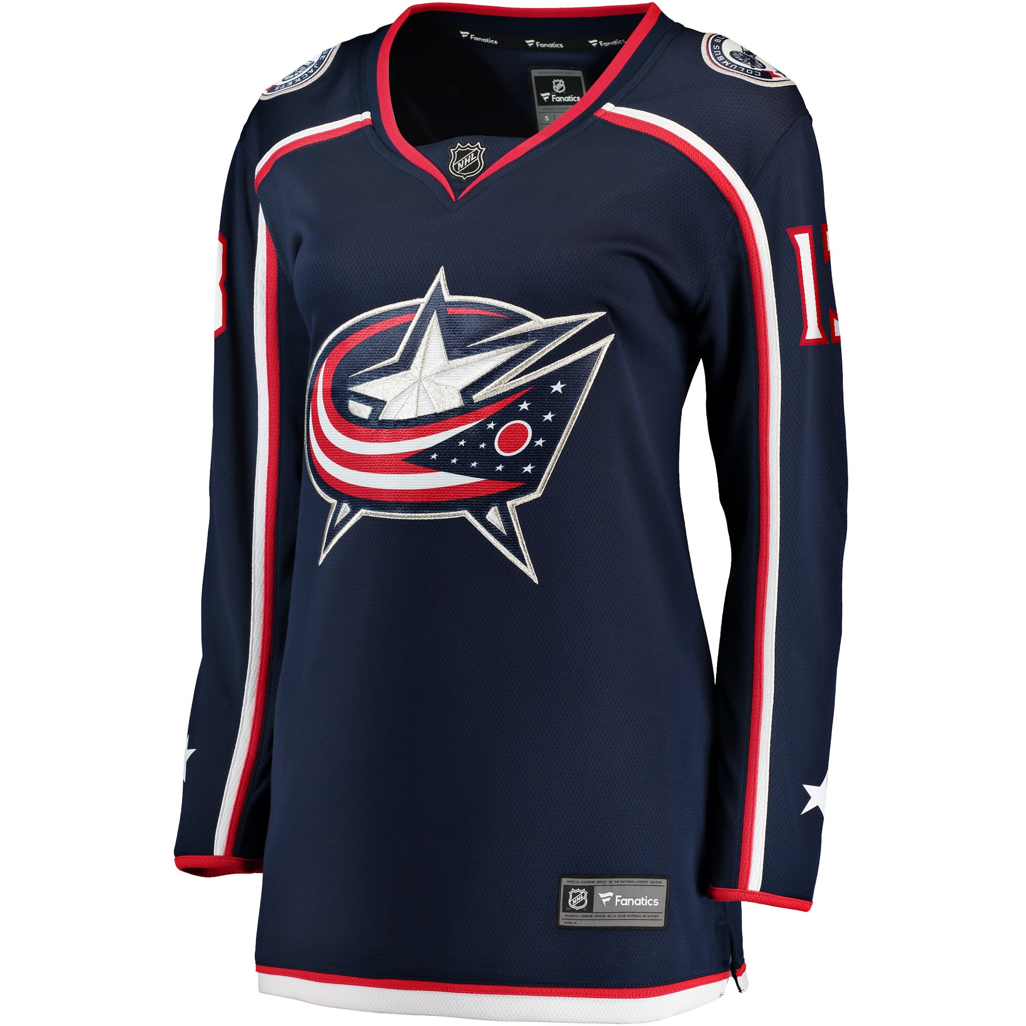Women's Fanatics Johnny Gaudreau Navy Columbus Blue Jackets Breakaway Player Jersey