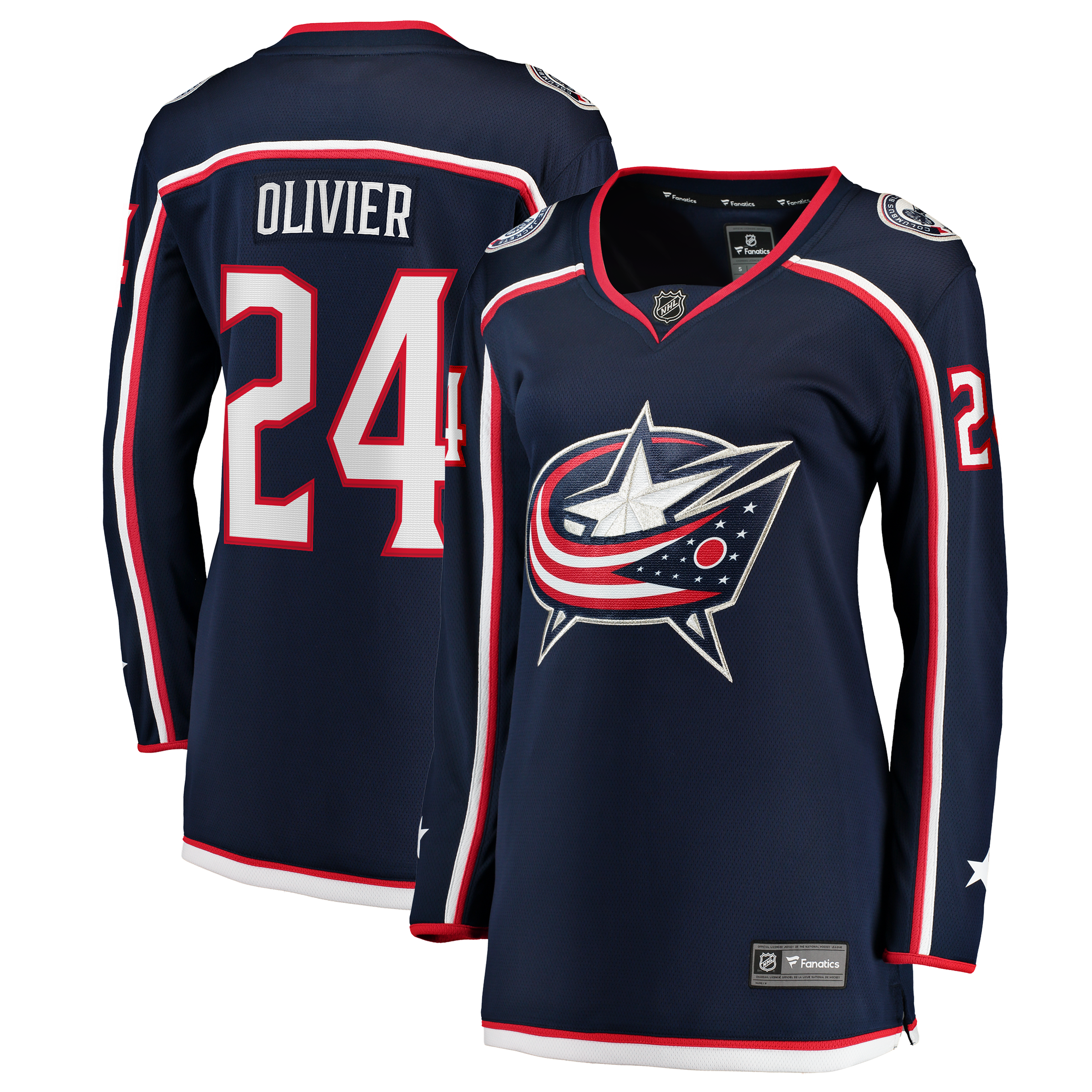 Women's Fanatics Mathieu Olivier Navy Columbus Blue Jackets Home Breakaway Jersey