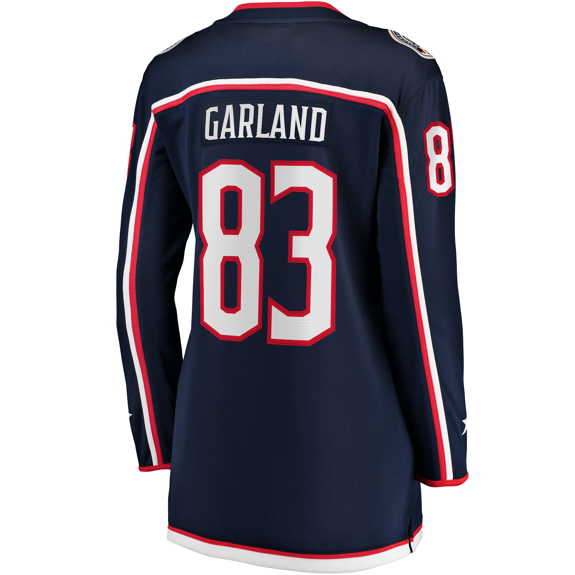 Women's Indiana Conor Garland Navy Columbus Blue Jackets Home Breakaway Jersey