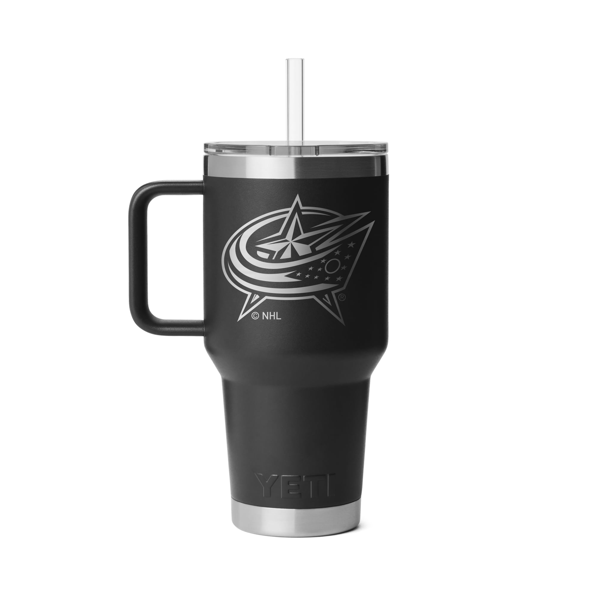 YETI Columbus Blue Jackets 35oz. Rambler 2.0 Straw Mug