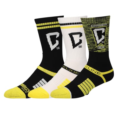 Columbus Crew Strideline Premium 3-Pack Knit Crew Socks Set