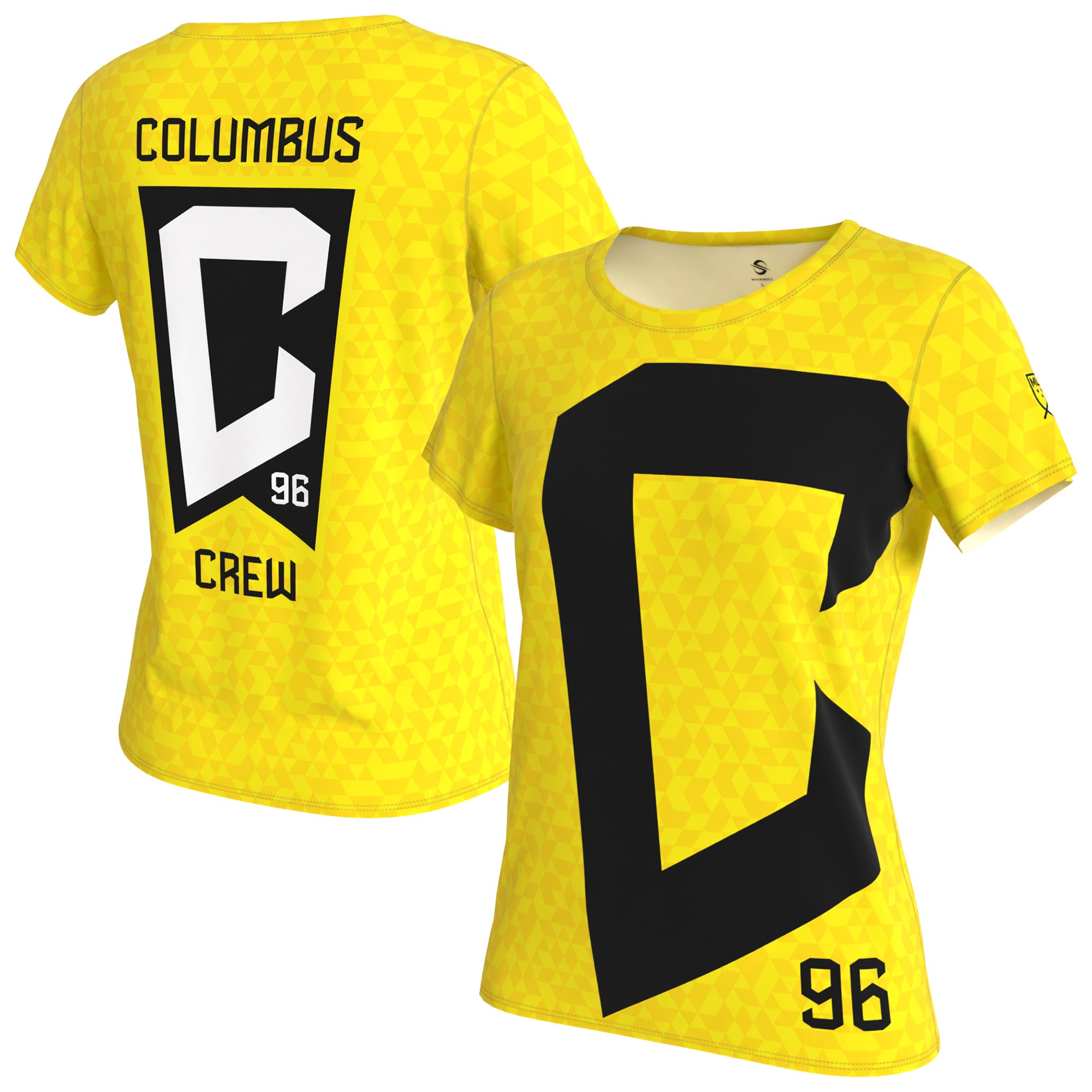 Women's Columbus Crew ProSphere Yellow Logo T-Shirt