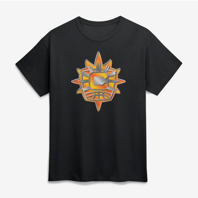 Connecticut Sun Big & Tall Metallic Mascot T-Shirt - Black