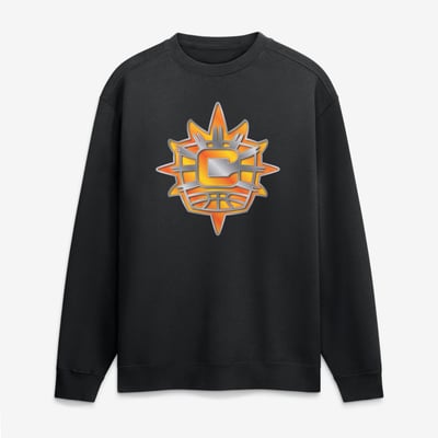 Connecticut Sun  Metallic Mascot Sweatshirt - Black