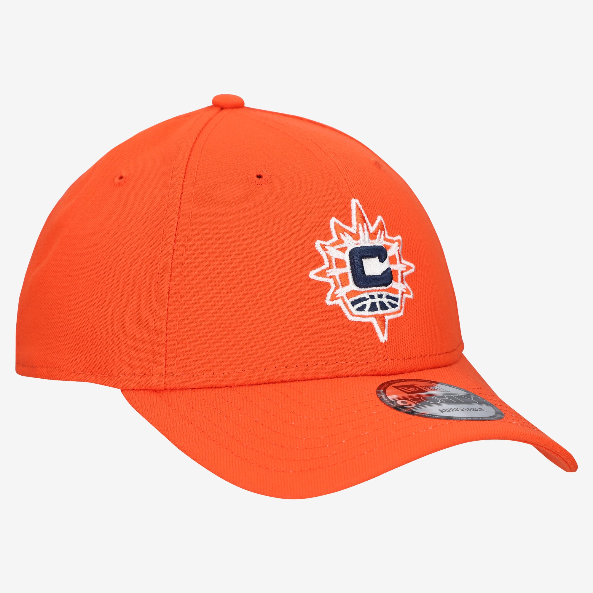 Men's New Era Orange Connecticut Sun Team 9FORTY Adjustable Hat