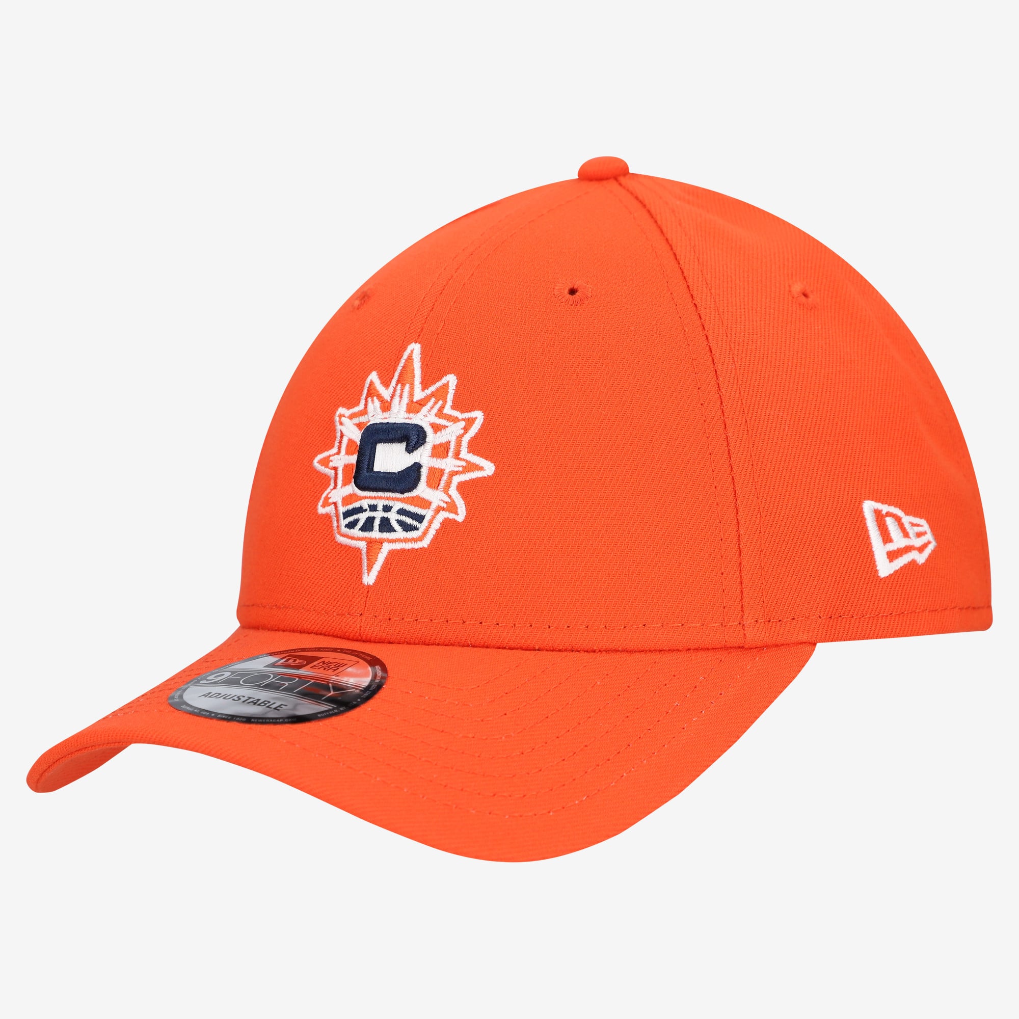 Men's New Era Orange Connecticut Sun Team 9FORTY Adjustable Hat