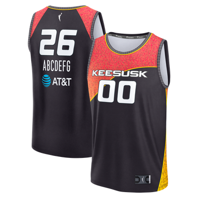 Connecticut Sun Fanatics Youth Fast Break Custom Jersey - Rebel Edition - Gray