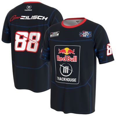  Connor Zilisch ProSphere Youth 2026 Red Bull Trackhouse Driver T-Shirt - Navy