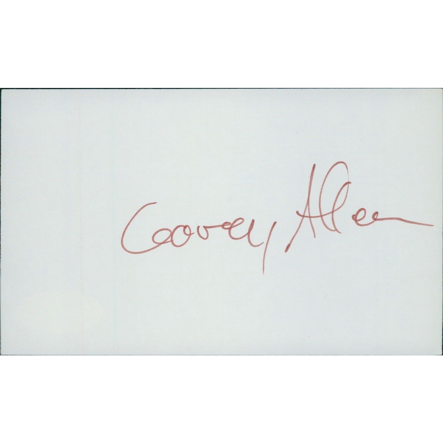 Authenticated Actor Corey Allen Actor