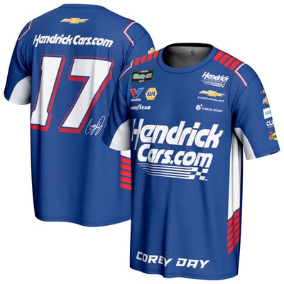  Corey Day ProSphere Hendrick.com Firesuit T-Shirt - Blue