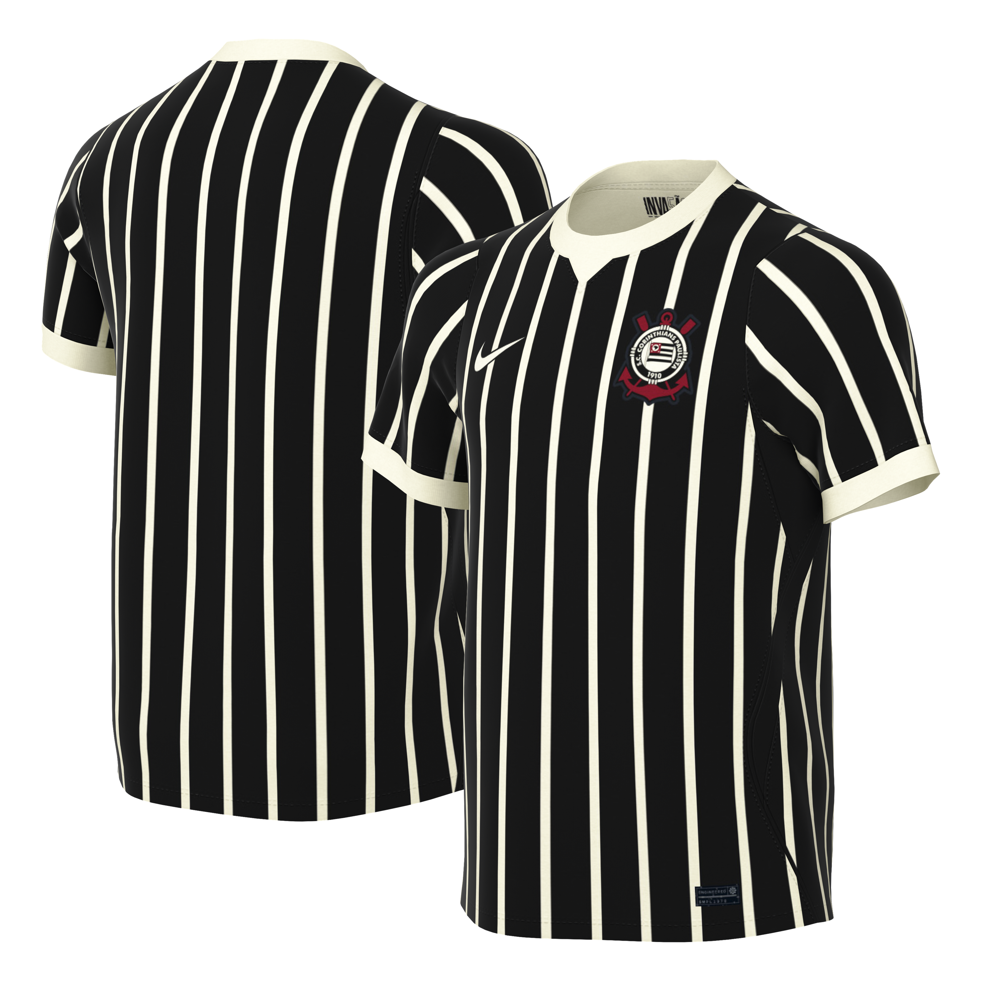 Maillot réplique Nike blanc Corinthians 2026 pour jeunes