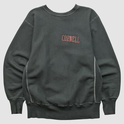 Cornell Big Red Champion 90s Pullover Sweatshirt - Charcoal - S by Fanatics Real Vintage