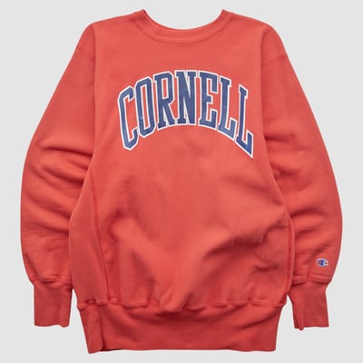 Cornell Big Red Champion 90s Pullover Sweatshirt - Red - XS by Fanatics Real Vintage