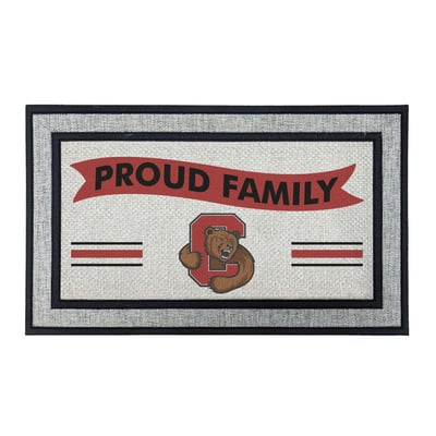 Cornell Big Red Jardine 18" x 30" Proud Family Doormat