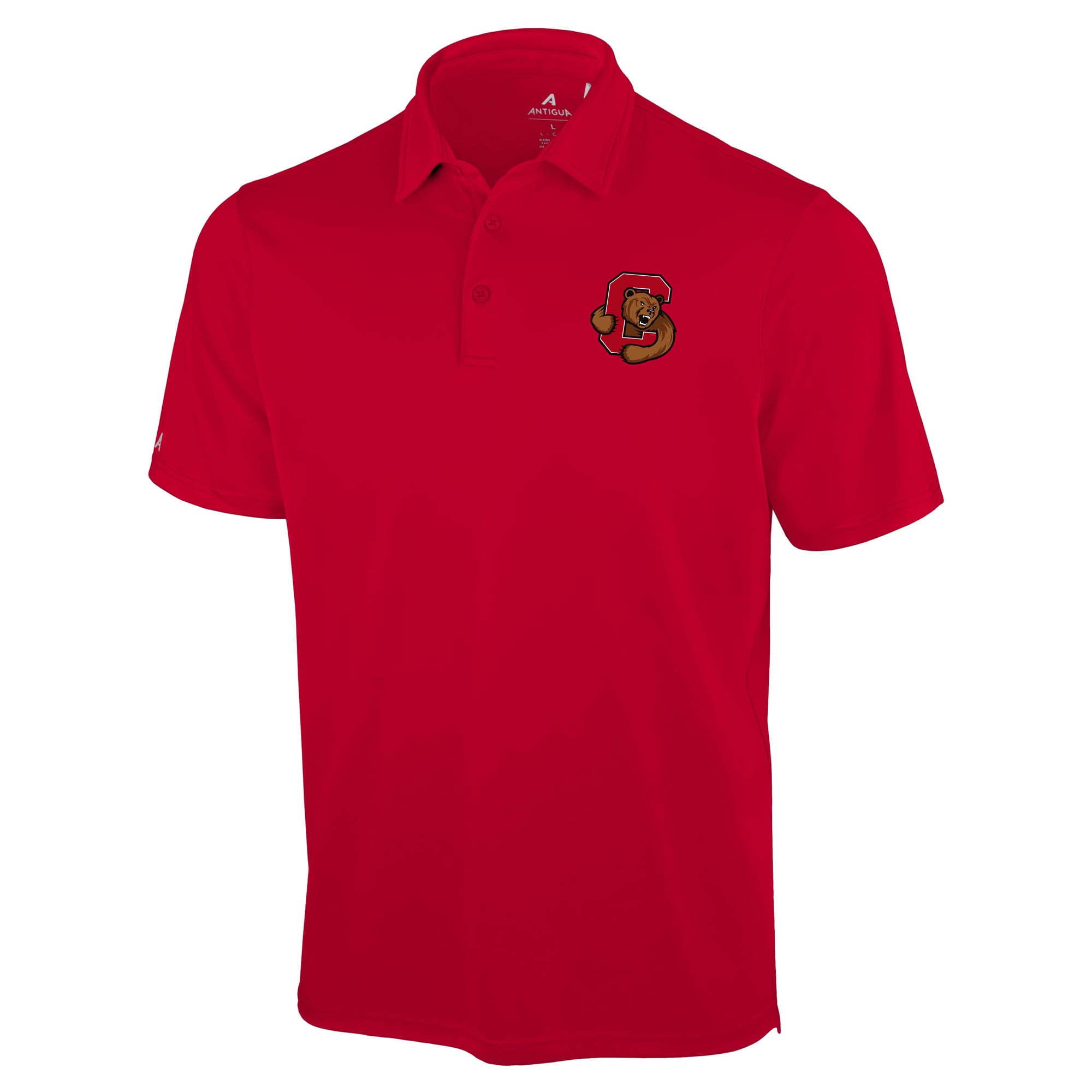 Polo Antigua rouge Cornell Big Red Unshakable Solid pour homme