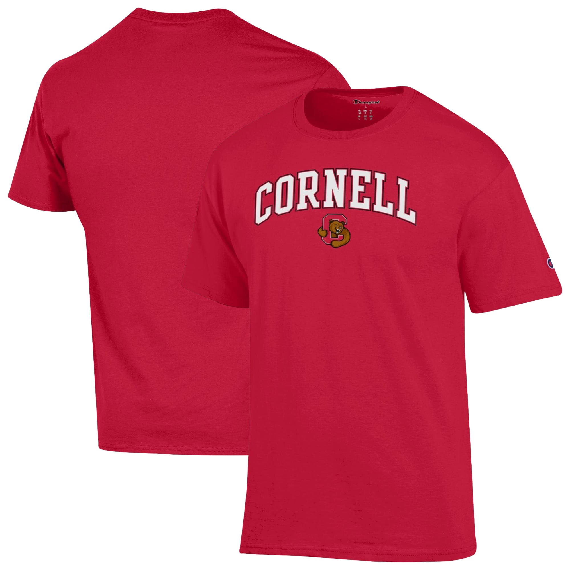 Men's Champion Red Cornell Big Arch Logo T-Shirt
