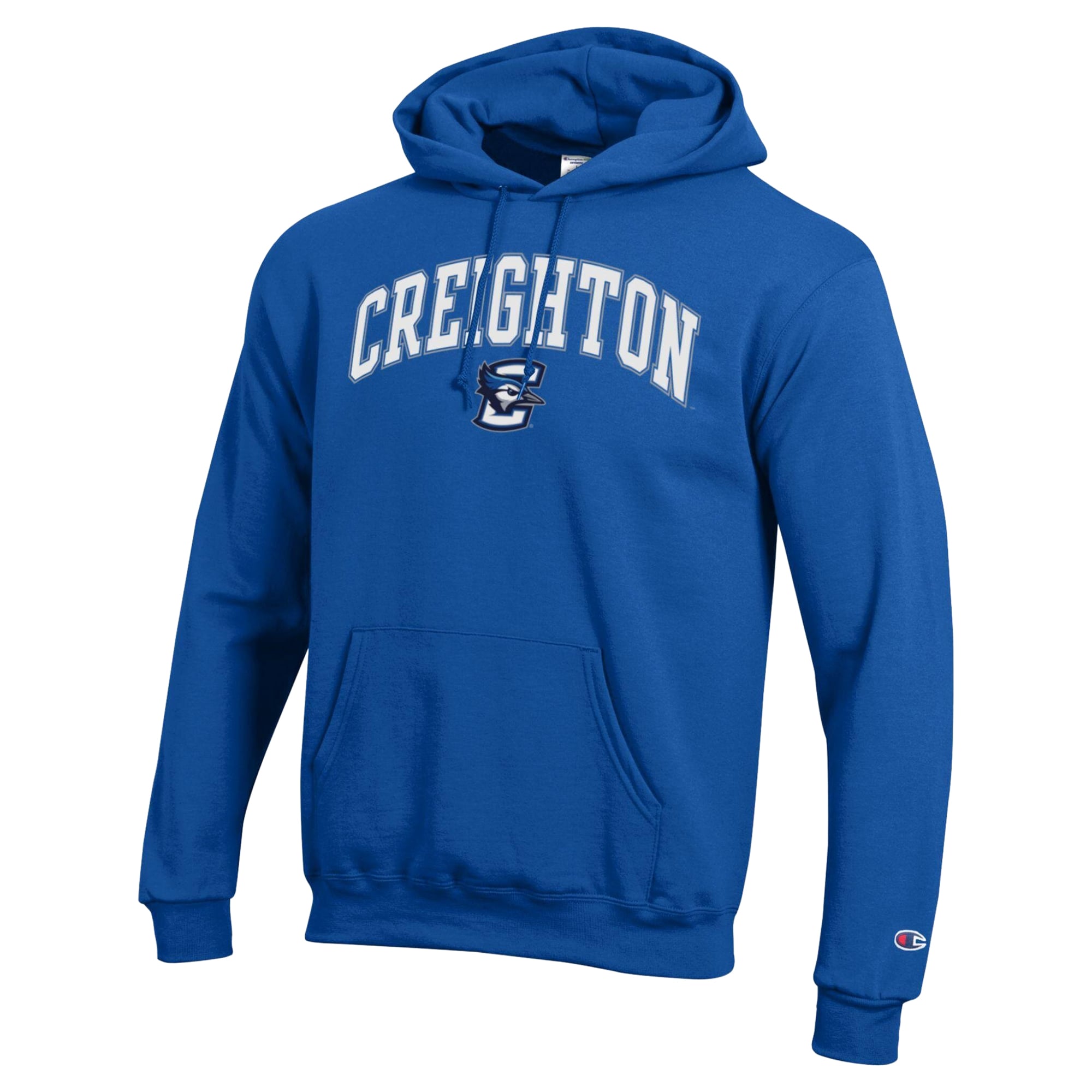 Sweat à capuche Champion bleu Creighton Bluejays Powerblend pour homme