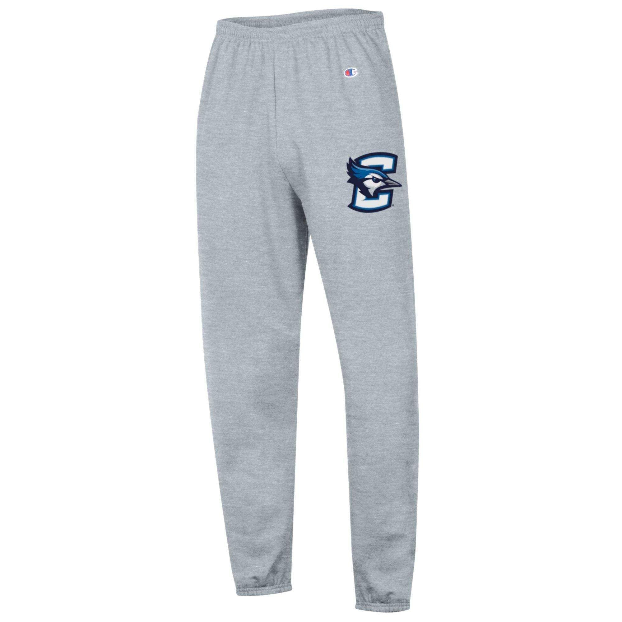 Men's Champion Heather Gray Creighton Bluejays Powerblend Fleece Team Sweatpants