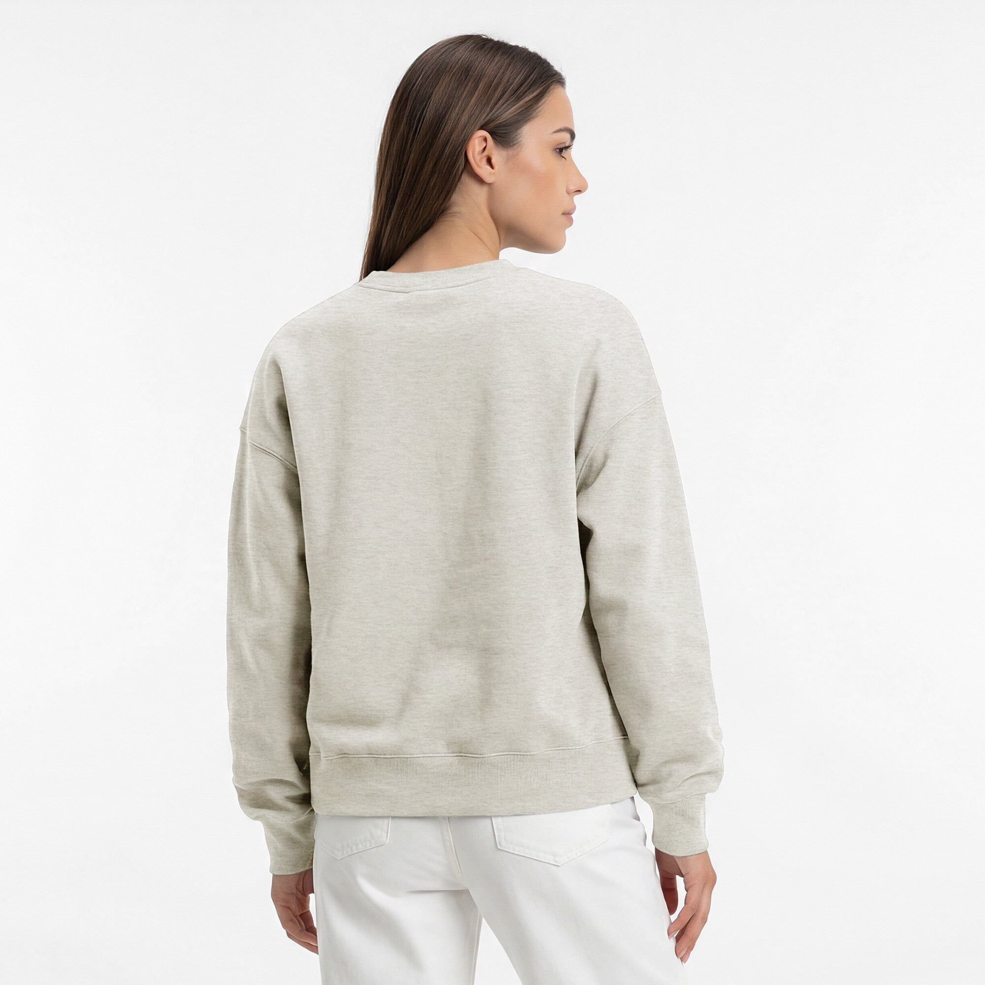 Women's Champion  Oatmeal Creighton Bluejays All-Star Weave Sweatshirt