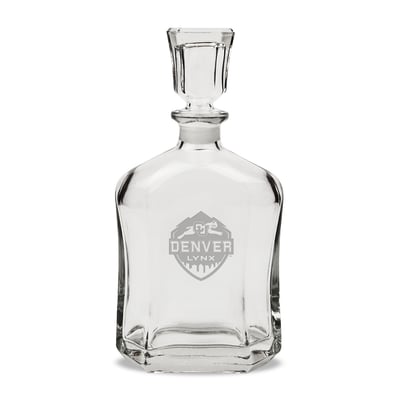 CU Denver Lynx 23.75oz. Crystal Whisky Decanter