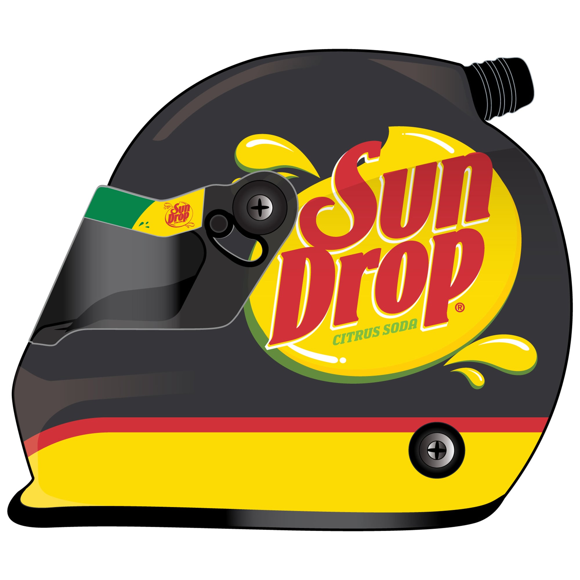 Dale Earnhardt Jr. Sun Drop Mini Helmet
